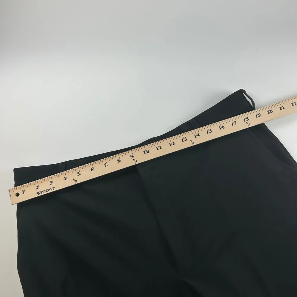 Nike Mens 38x30 Golf Dri-FIT Flat Front Pants Black Performance Trousers